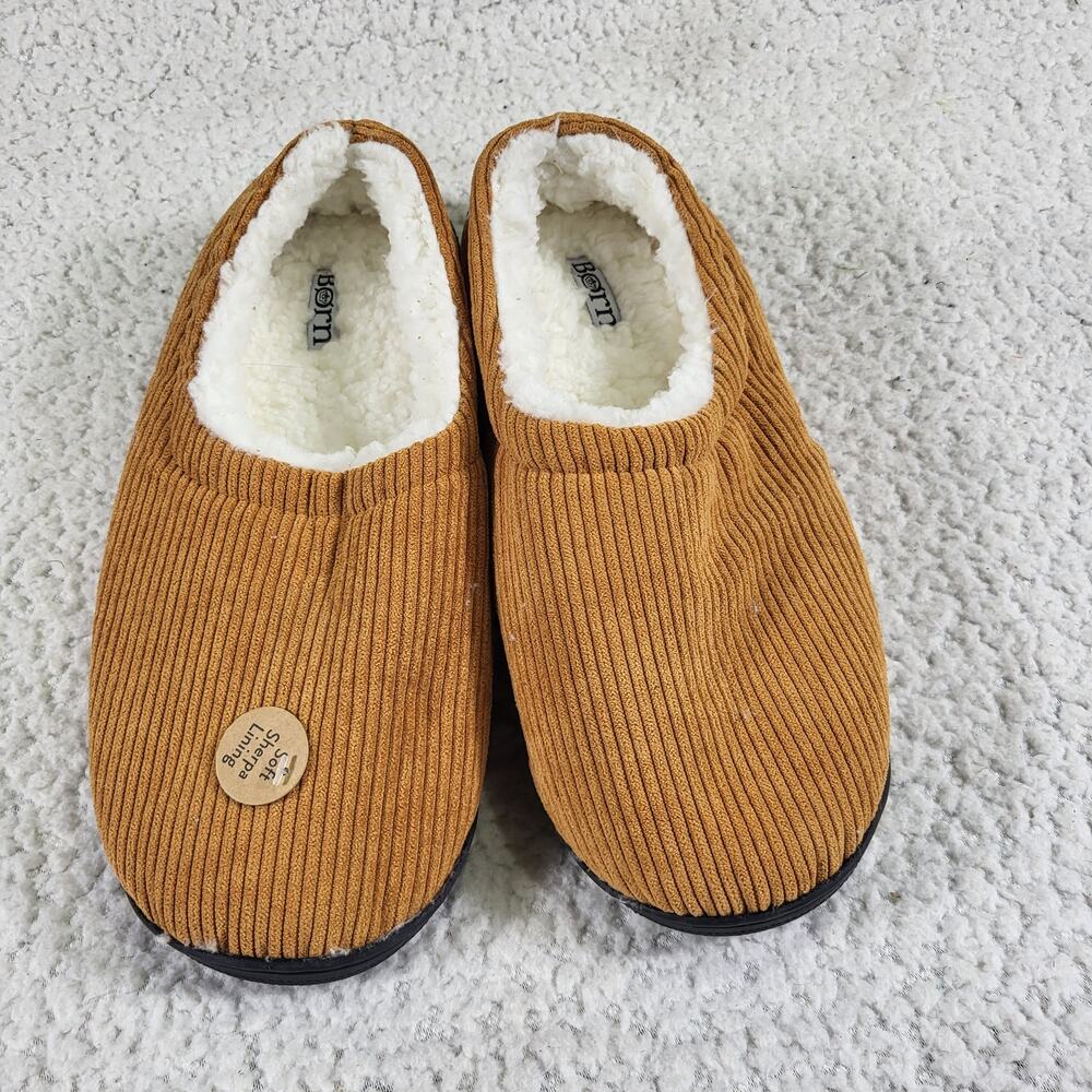 New Born slippers Carmel corduroy Womens size small 6-7
